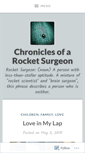 Mobile Screenshot of chroniclesofarocketsurgeon.com